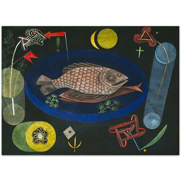 Paul Klee Balığın Etrafında Kanvas Tablo