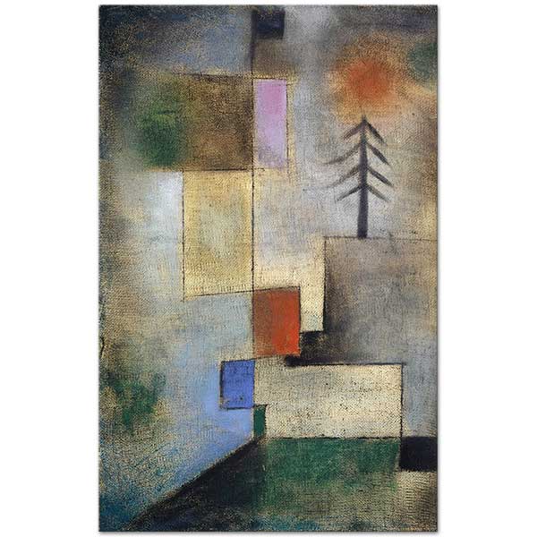 Paul Klee Small Picture Of Fir Trees Art Print
