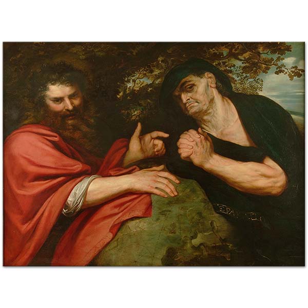 Peter Paul Rubens Democritus and Heraclitus Art Print
