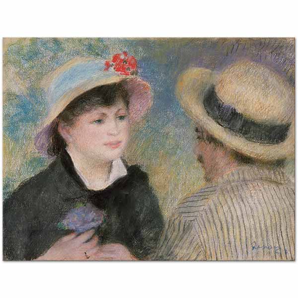 Pierre Auguste Renoir Boating Couple Art Print