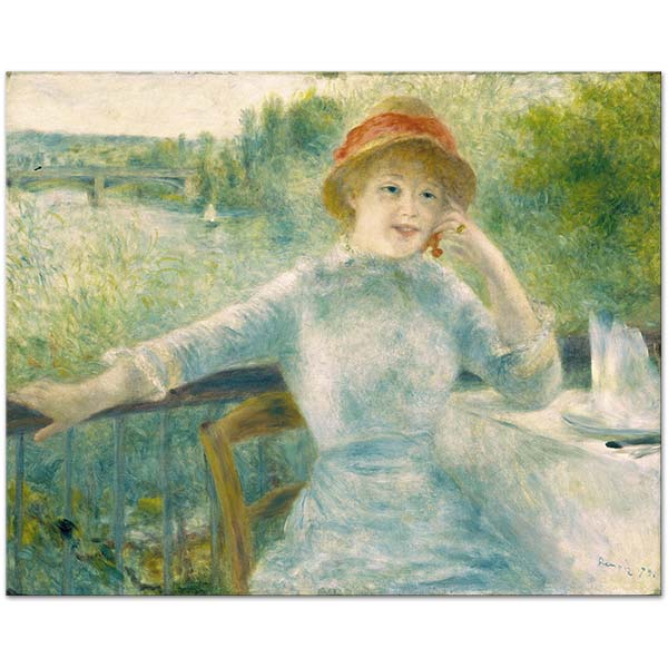Pierre Auguste Renoir Portrait of Alphonsine Fournaise Art Print