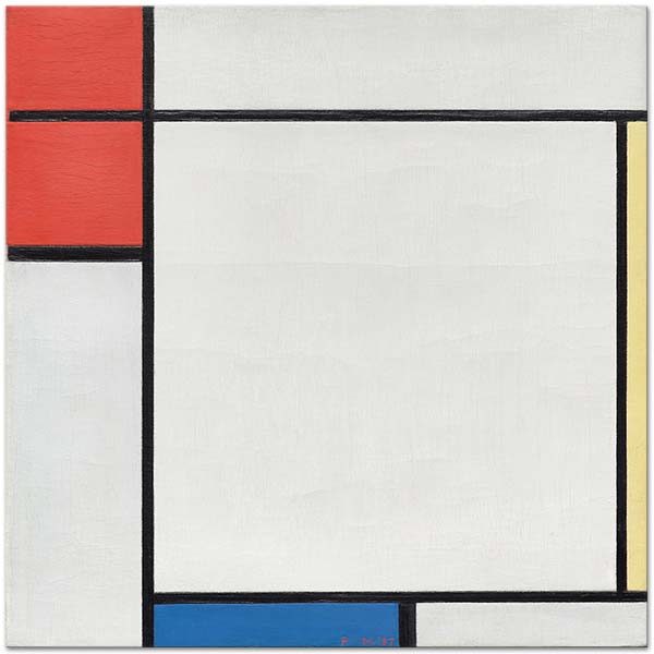Piet Mondrian Composition with Red, Yellow, and Blue Art Print