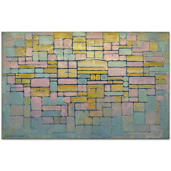 Piet Mondrian Kompozisyon No 05 Kanvas Tablo