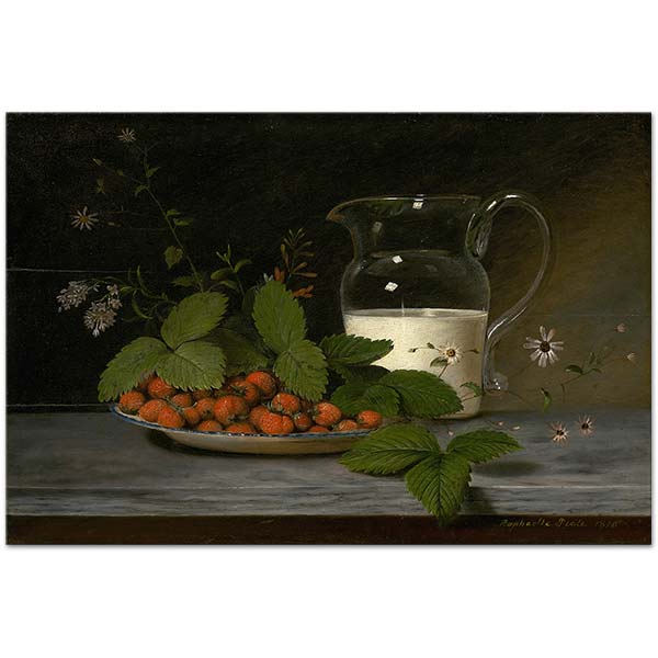 Raphaelle Peale Strawberries and Cream Art Print
