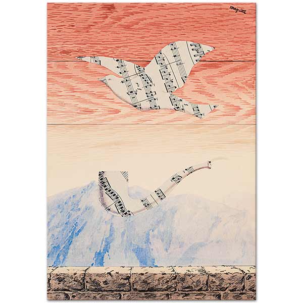 Rene Magritte Müzikli Dakikalar Kanvas Tablo