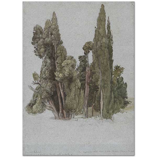 Samuel Palmer The Cypresses at the Villa d'Este, Tivoli Art Print