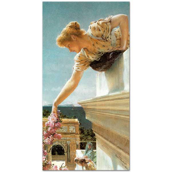 Sir Lawrence Alma Tadema iyi şanslar Kanvas Tablo