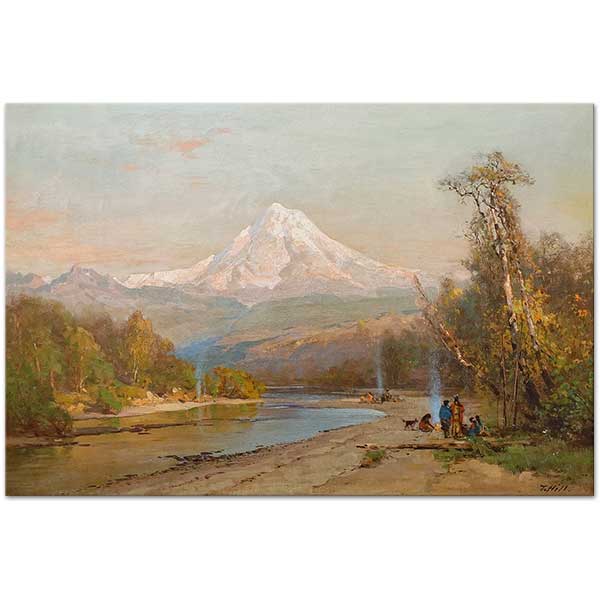 Thomas Hill Indians of the Northwest Art Print
