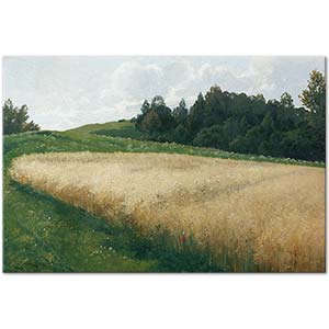 Adolf Kaufmann The Oat Field Art Print | CANVASTAR