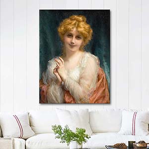 Adolphe Piot A Golden Haired Beauty Art Print