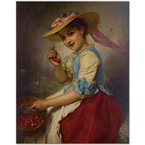 Adolphe Piot The Cherry Girl Art Print
