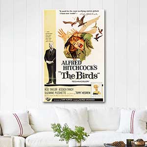 Alfred Hitchcock The Birds Movie Poster Art Print