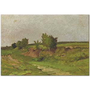 Antoine Chintreuil Country Lane Art Print