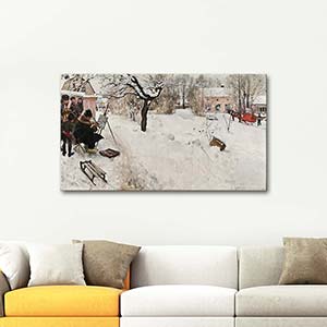 Carl Larsson Open Air Painter Art Print