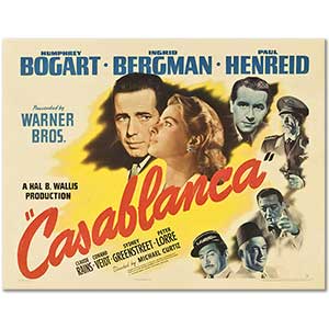 Casablanca Movie Poster Art Print