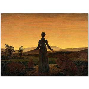 Caspar David Friedrich Woman Before the Rising Sun Art Print