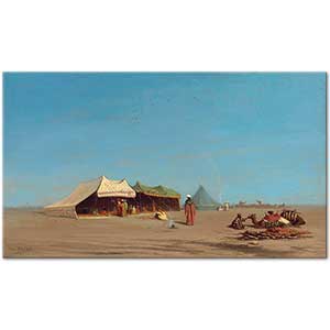 Charles Theodore Frere A Desert Encampment Art Print