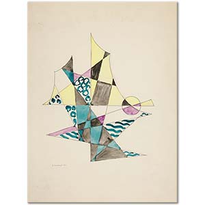 David Kakabadze Abstraction Based On Sails I Art Print