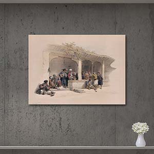 David Roberts The Coffee Shop Cairo Art Print