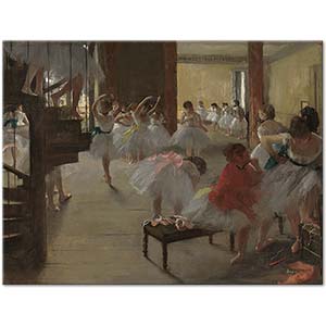 Ballet Scholl (The Dance Class) by Edgar Degas as Art Print | CANVASTAR ®
