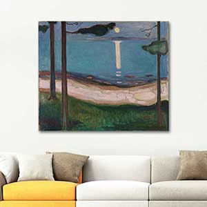 Edvard Munch Mehtap Kanvas Tablo