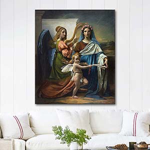 François-Joseph Navez Saint Cecilia Of Rome Art Print