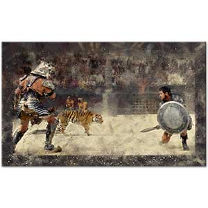 Gladiator Film Scene 01 Art Print