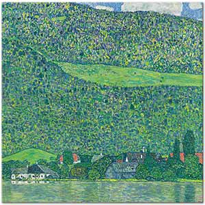 Gustav Klimt Litzlberg Am Attersee Art Print