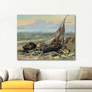 The Fishing Boat by Gustave Courbet as Art Print | CANVASTAR