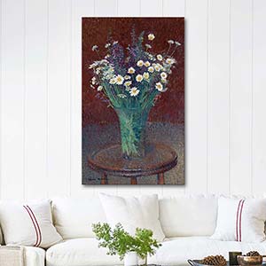 Henri Martin Vase De Marguerites Art Print
