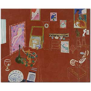 Henri Matisse The Red Studio Art Print