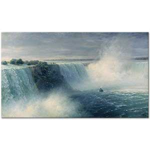 Ivan Ayvazovski Niagara Şelalesi Kanvas Tablo