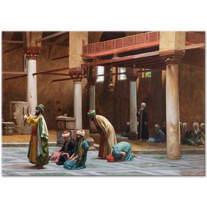 Jean Leon Gerome Prayers In The Mosque Art Print