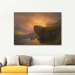 John Martin The City Of God And The Waters Of Life Art Print