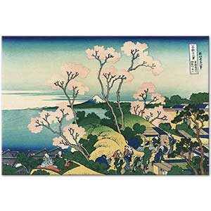 Katsushika Hokusai Goten Yama Hill Art Print