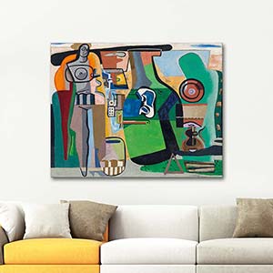 Le Corbusier Figürlü Natürmort Kanvas Tablo