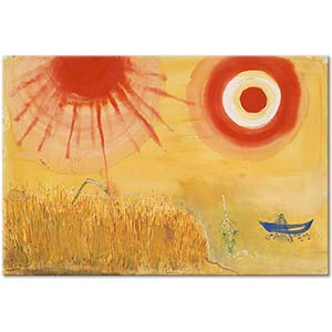 Marc Chagall Tarlada Öğleden Sonra Güneşi Kanvas Tablo
