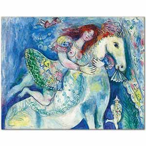 Marc Chagall Sirk Dansçısı Kanvas Tablo