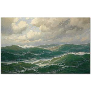Max Jensen Seagulls Over The Waves Art Print