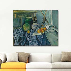 Paul Cezanne Still Life with a Ginger Jar and Eggplants Art Print