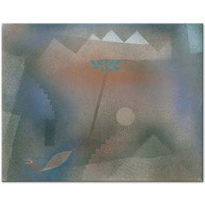 Paul Klee Bird Wandering Off Art Print