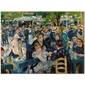 Pierre Auguste Renoir Le Moulin de la Galette Kanvas Tablo