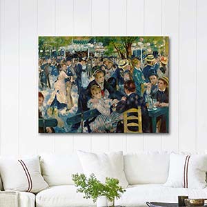 Pierre Auguste Renoir Le Moulin de la Galette Kanvas Tablo
