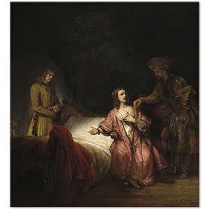 Rembrandt van Rijn Joseph Accused by Potiphar's Wife Art Print