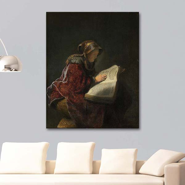 Rembrandt van Rijn Old Woman Reading Art Print