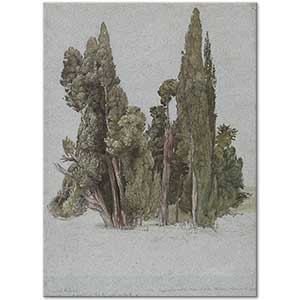 Samuel Palmer The Cypresses at the Villa d'Este, Tivoli Art Print