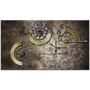 Steampunk Dekoratif Kanvas Tablo