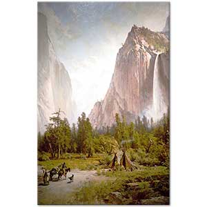 Thomas Hill A Camp in Yosemite Valley Art Print