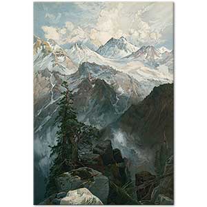 Thomas Moran Summit of the Sierra Nevada Art Print