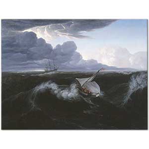 Washington Allston Storm Rising at Sea Art Print